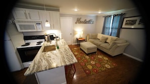 Kitchen open to Living Room