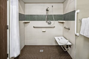 Get ready for your day in the bathroom.