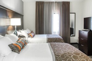 Drift to sleep in a comfortable bed after a wonderful day outside.