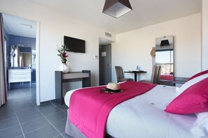 The open-plan living space is a wonderful place to relax.
