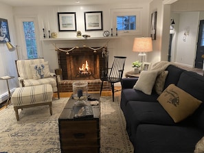 Wood burning fireplace 
