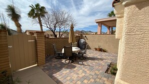 fully enclosed private front courtyard