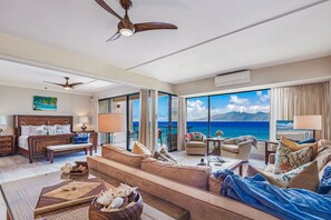 newly furnished living room area