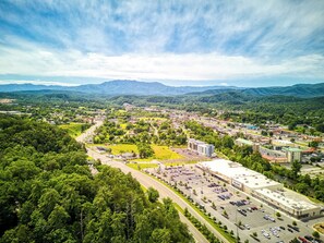 DRONE Photo Shot From Above Cabin! Very Close To Pigeon Forge Attractions!
