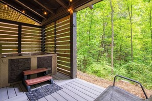 Private Relaxing Hot Tub on the Lower Level Deck. Access from Game Room!