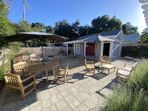 Many areas to enjoy some wine or outdoor lunch or dinner