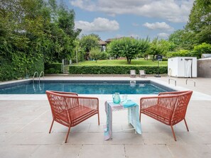 Water, Cloud, Plant, Property, Furniture, Swimming Pool, Sky, Azure, Tree, Outdoor Furniture