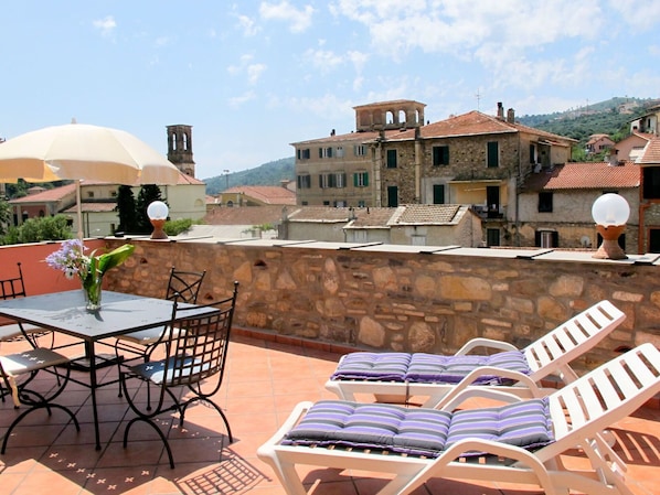 Eigentum, Gebäude, \"Stadt, Urlaub, Tourismus, Haus, Wohnung, Terrasse, Grundeigentum, Sommer