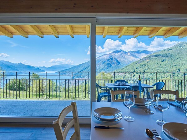 Sky, Cloud, Table, Property, Tableware, Furniture, Blue, Mountain, Azure, Nature