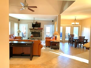 Living space on main floor.