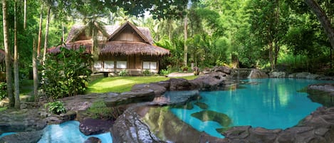 What's not to like? Natural river fed pools for you to relax and cool off in.