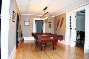 Game room with pool table 