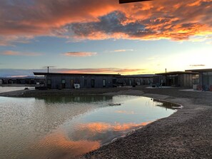 Sunset on the back patio