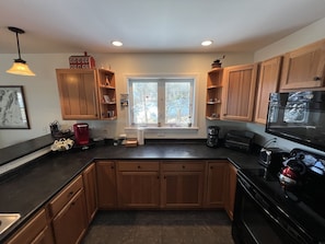 Kitchen from Dining area. 