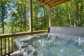 Hot Tub on Covered Deck