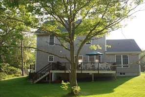 Back view of the house