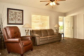 Living room w/sofa and recliner