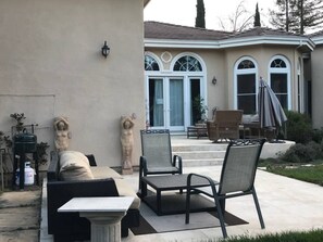 Main patio and Second patio with BBQ grill 