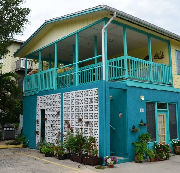 Second floor 3 bedroom with large porch.