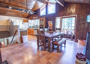 Upstairs Dining and Kitchen