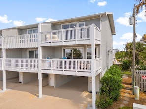 Front view of townhouse