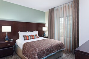 Drift to sleep in a comfortable bed after a wonderful day outside.