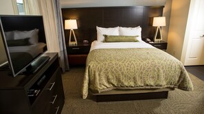 Drift to sleep in a comfortable bed after a wonderful day outside.