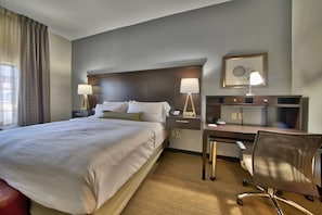 Drift to sleep in a comfortable bed after a wonderful day outside.