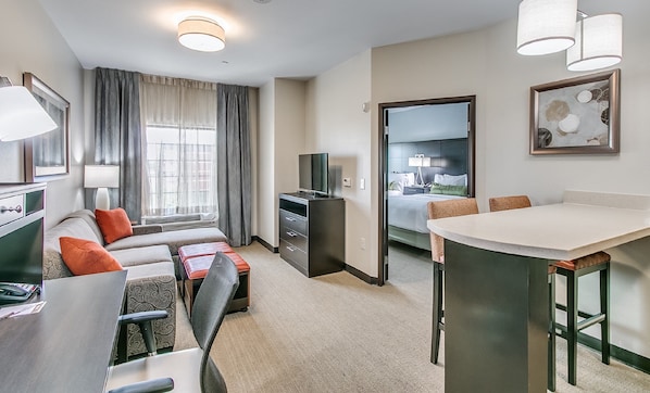 You will love the open living area.