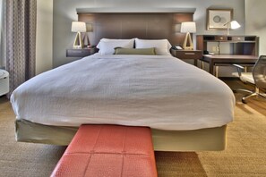 Drift to sleep in a comfortable bed after a wonderful day outside.