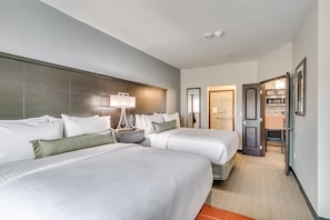 Drift to sleep in a comfortable bed after a wonderful day outside.