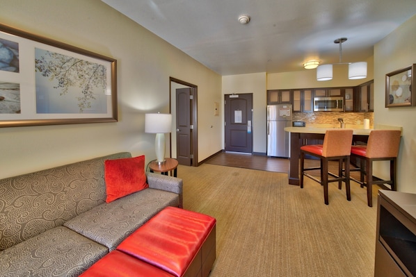 You will love the open living area.