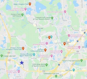 宿泊施設の地図