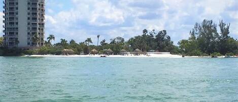 Private beach to enjoy without the crowds or head to park across street.