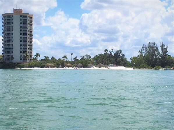 Private beach to enjoy without the crowds or head to park across street.
