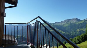 Blick vom Balkon