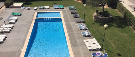 Overlooking the main & children's pools