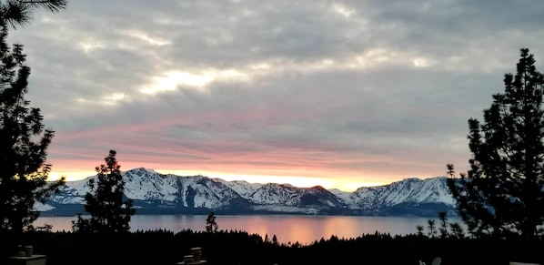 Amazing  views from the deck outside of the living and dining area. 