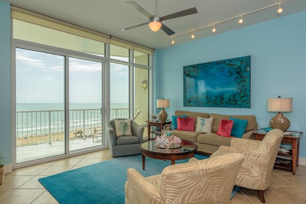 Living Room with beach view