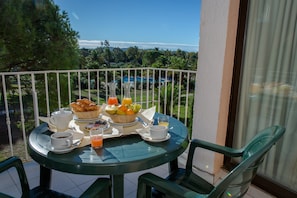 Open the door and step out onto your private balcony!