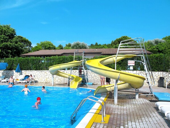 Water, Sky, Swimming Pool, Outdoor Recreation, Leisure, Chute, Aqua, Tree, Fun, Resort Town