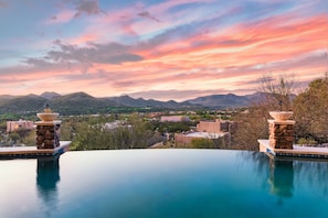 Imagine yourself here - infinity pool and amazing sunset views.