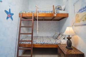"Diego's Den" bedroom with oversized single Bunkbeds