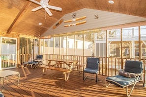 Additional view of screened porch