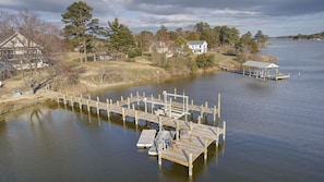 Take advantage of our private dock and boat lift.