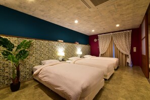 3 single beds