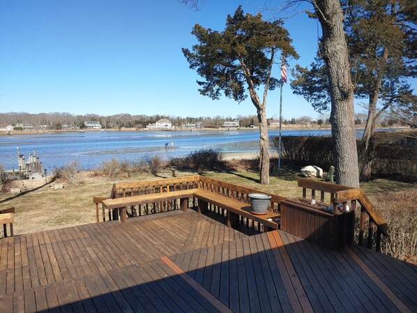 Beautiful deck (patio furniture to be added in April)