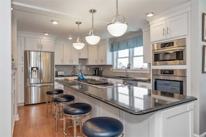 Full chef's kitchen with souz-vide and two dishwashers. 