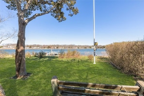 Beautiful view and a private dock.