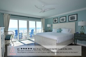 Ocean front Master Bedroom- King bed